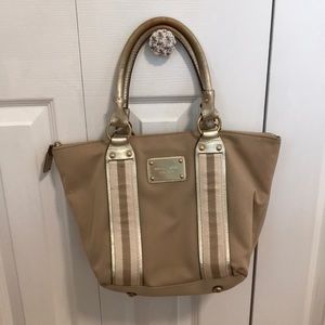 Michael Kors small handheld canvas tote